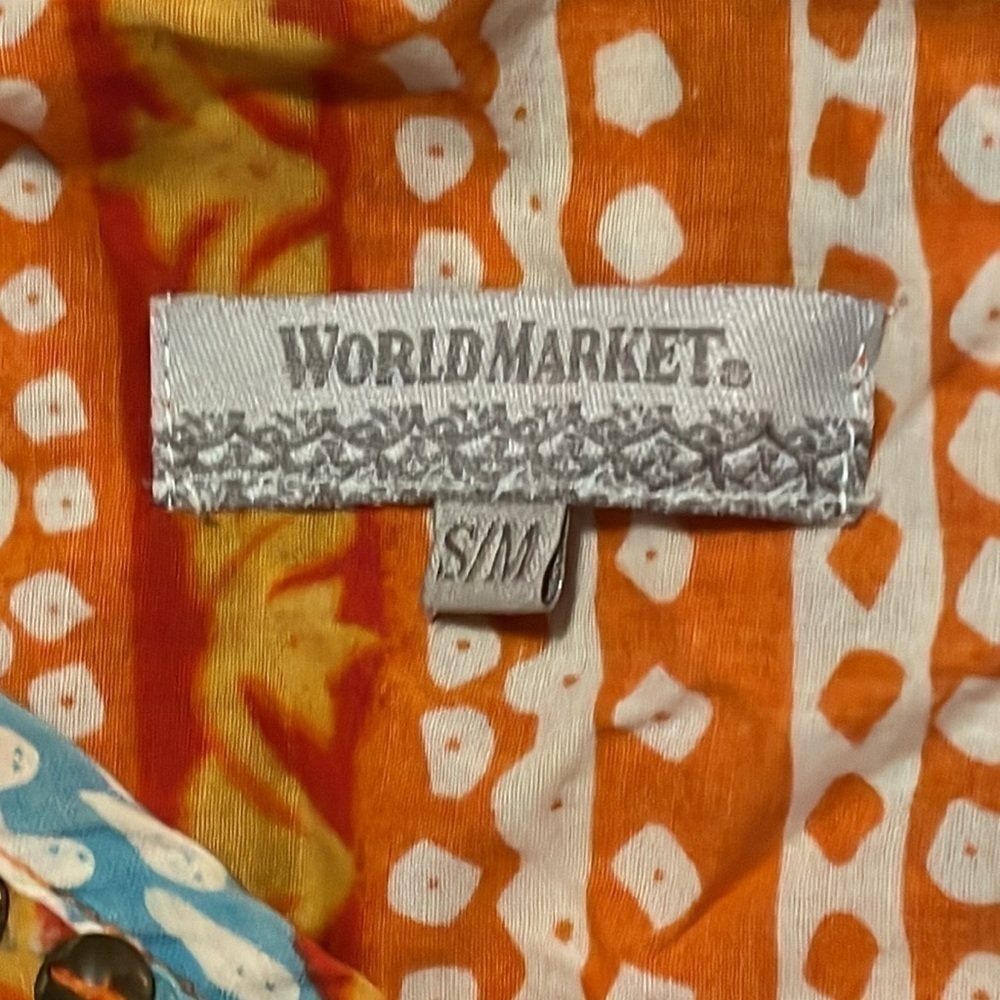 🌈 World Market Global Boho Hippie Tribal Dress - Picture 4 of 4